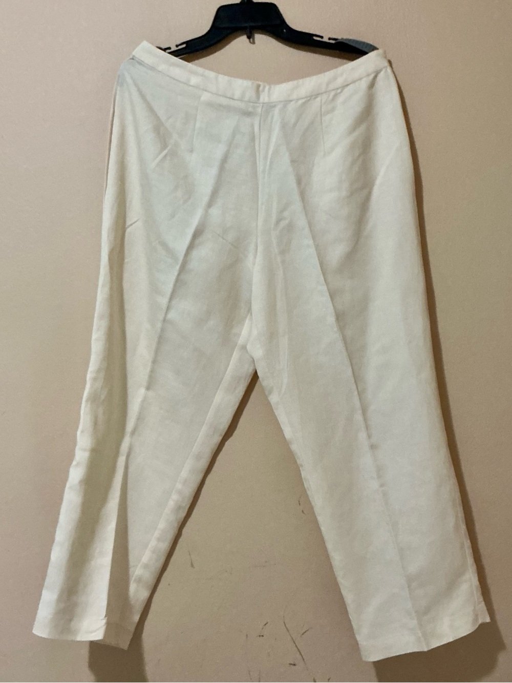 JH Collectibles Linen Blend Trousers in Light Cream